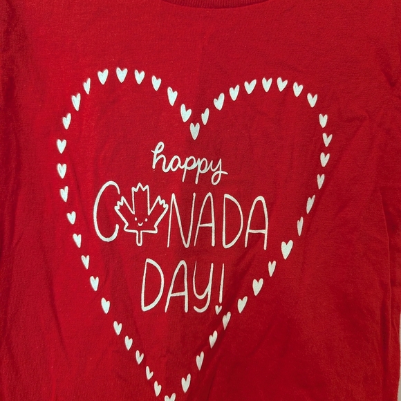 ❤️ 2 for 10 ❤️ Canada Day Girls Shirt - Picture 2 of 4